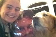 With the pooch