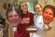 Making a cake