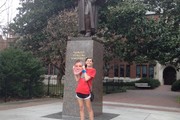 Statue and Mallie in Nash